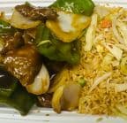 Best Pepper Steak with Onion (Combo Plate) 青椒牛(组合) in Brookville, IN